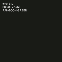 #191B17 - Rangoon Green Color Image
